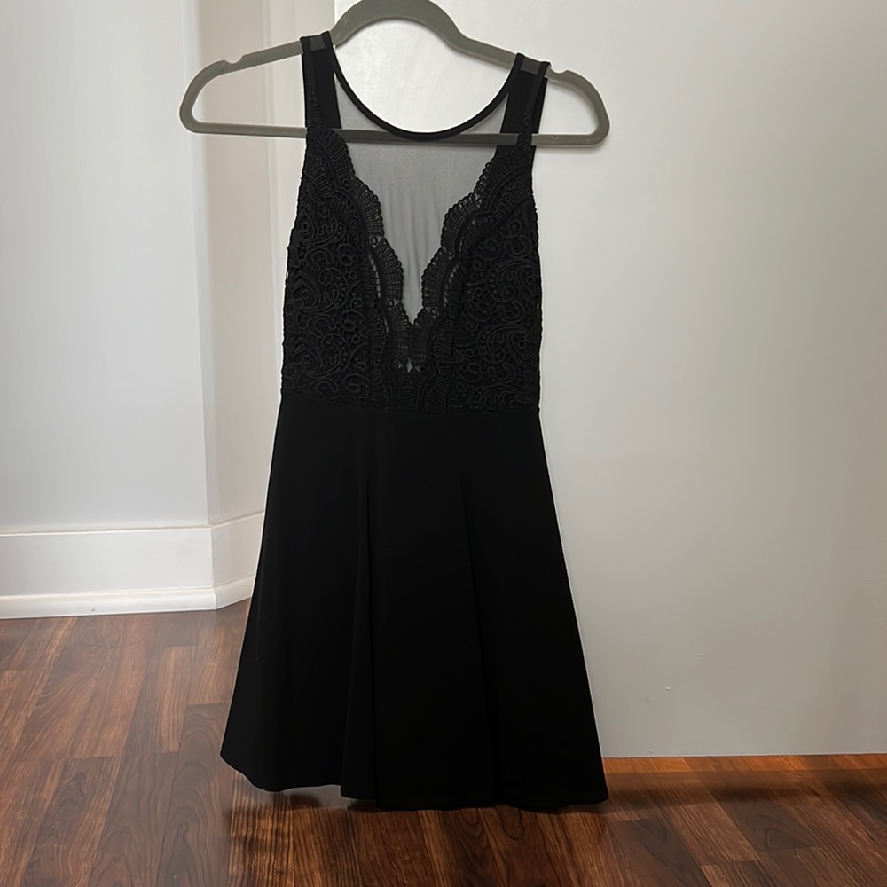 Lulu’s Black Skater Dress Size S